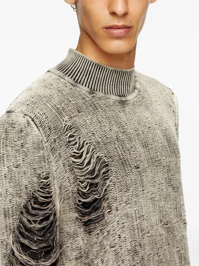 K-FJORDI 磨损边企领毛衣