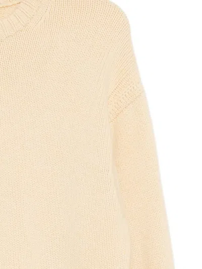 Guest In Residence Cashmere Cable Collegiate Crewneck Sweater In Neutral