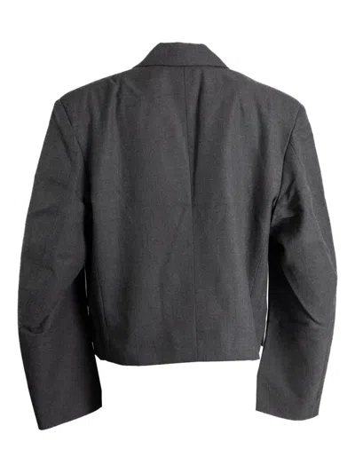 Vaquera Double-breasted Cropped Jacket In Black
