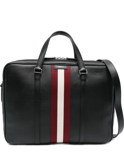 Bally Code Briefcase In Black