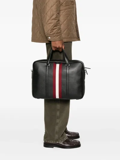 Bally Code Briefcase In Black
