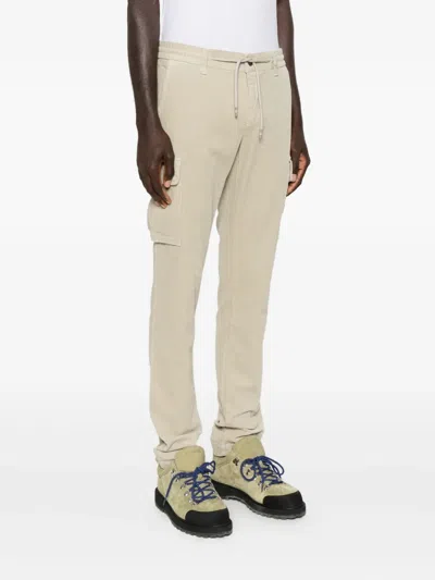 Mason's Drawstring Cargo-pocket Trousers In Neutral