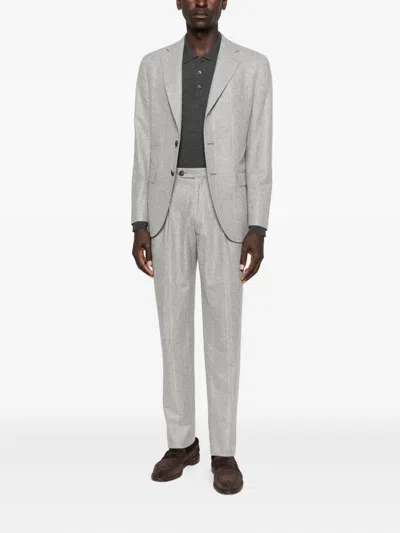 细条纹西装套装