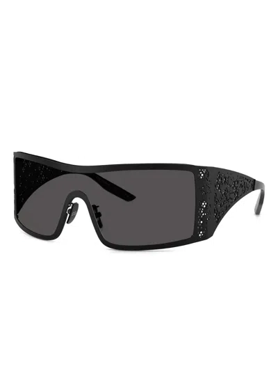 Dolce & Gabbana Shield-frame Sunglasses In Black