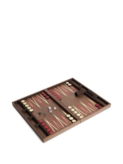 L'objet Fortuny Backgammon Set In Brown