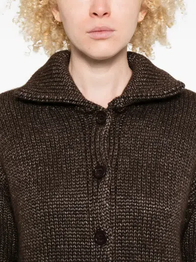 Herno Button-front Cardigan In Brown