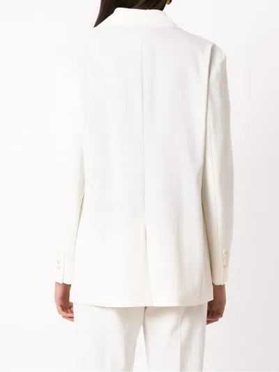 Hugo Boss Double-breasted Blazer In White