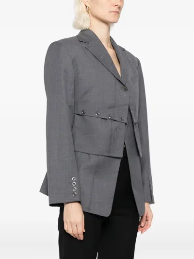 分层式破损效果夹克