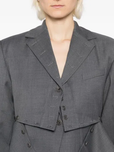 分层式破损效果夹克