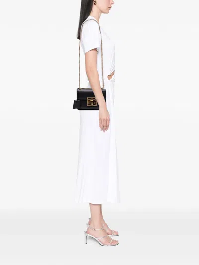 Pre-owned Gucci 2016-2025 Small Leather Padlock Crossbody Bag In Black