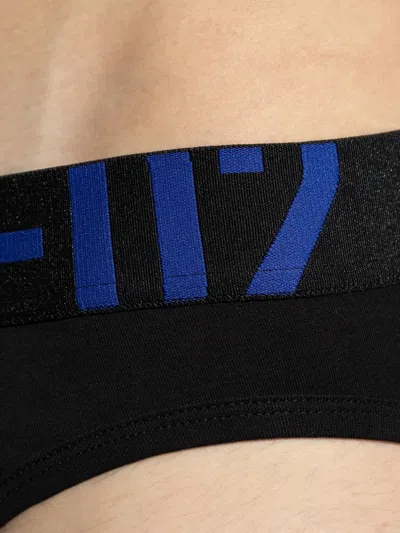 Dsquared2 Logo-waistband Briefs In Black