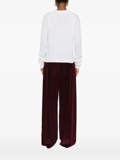 Base Wool Crewneck Sweater In White