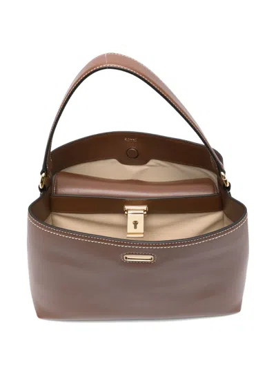 Bally Versatile Shoulder Bag Adjustable Strap In Brown