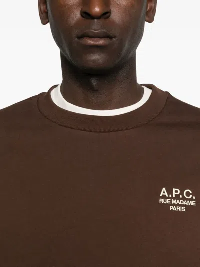 Apc Standard Rue Madame Sweatshirt In Brown
