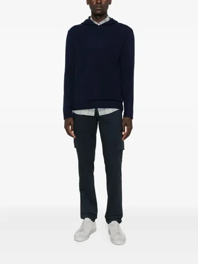 Mason's Cargo-pocket Trousers In Blue