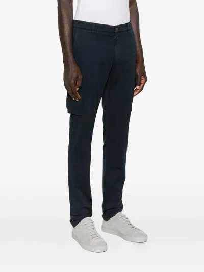 Mason's Cargo-pocket Trousers In Blue