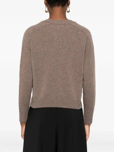Arovescio V-neck Sweater In Neutral