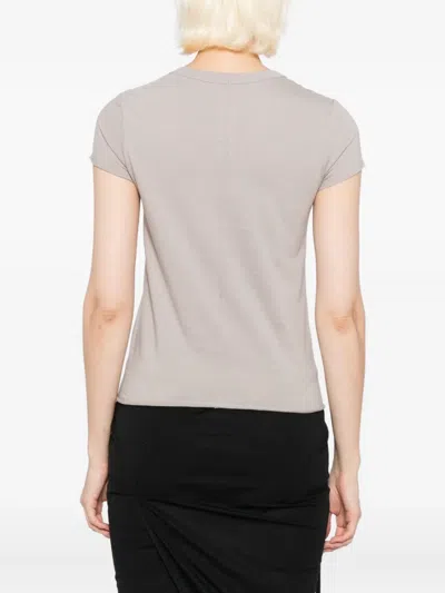 Rick Owens Slashed Levels T-shirt In Neutral