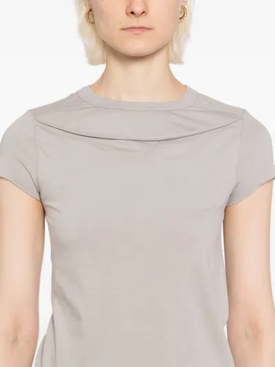 Rick Owens Slashed Levels T-shirt In Neutral