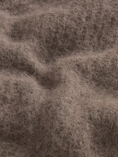 Woolrich Garment-dyed Cardigan In Alpaca And Wool Blend In Brown