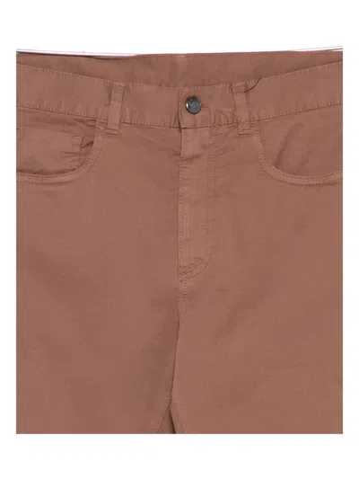 Canali Five-pocket Trousers In Brown