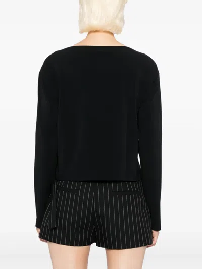 Agnès B. Crepe Top In Black