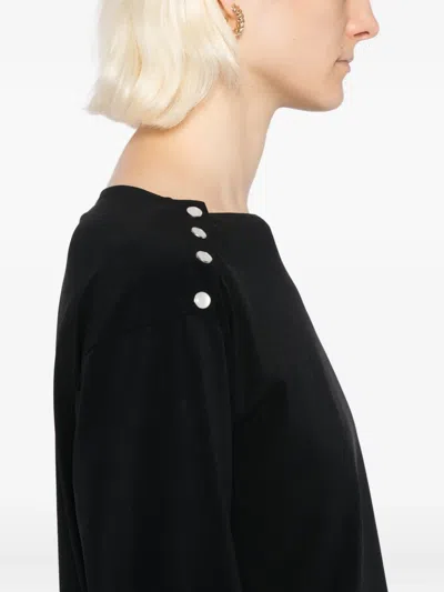 Agnès B. Crepe Top In Black