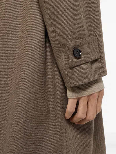 Zegna Oasi Cashmere Coat In Brown