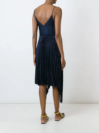 Pucci Pleated Dress In Blue