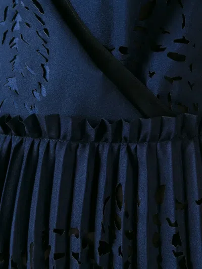 Pucci Pleated Dress In Blue