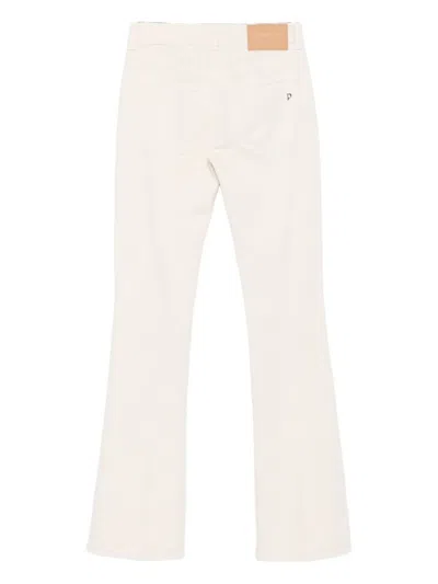 Dondup Button-fly Trousers In Neutral