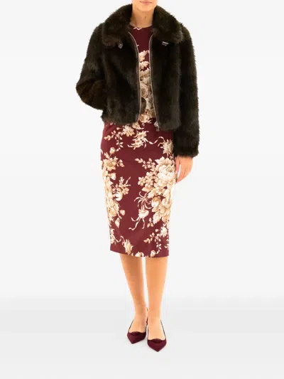 Bully Zip-up Faux-fur Jacket In Green