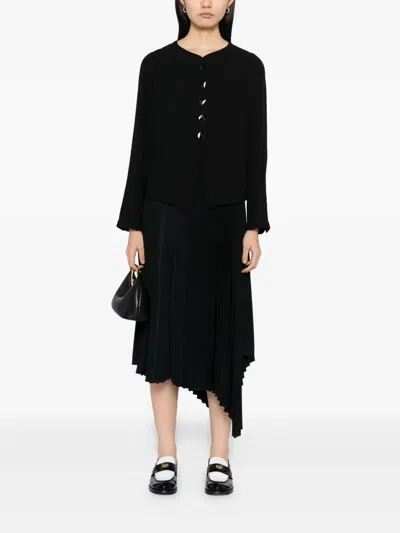 Agnès B. Button-up Blouse In Black