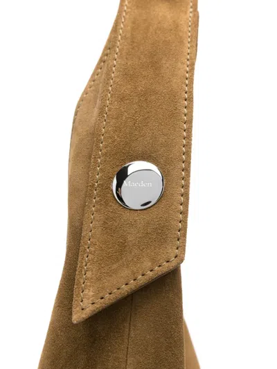 Maeden Monday Suede Shoulder Bag In Brown