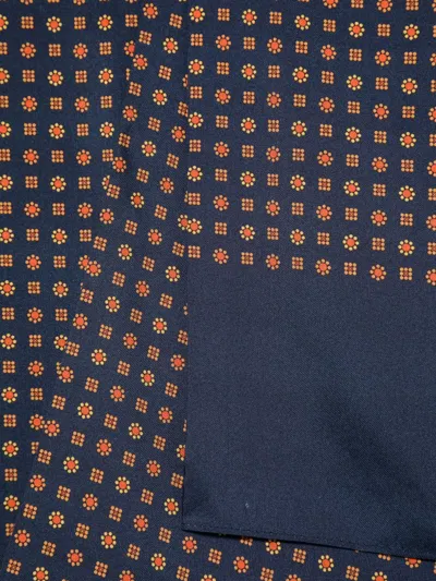 Fursac Silk Scarf In Blue