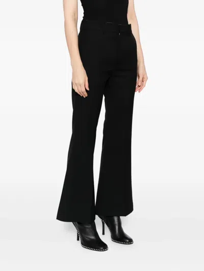 Rokh Flared Basic Trousers In Black