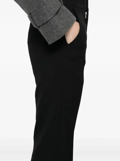 Rokh Flared Basic Trousers In Black
