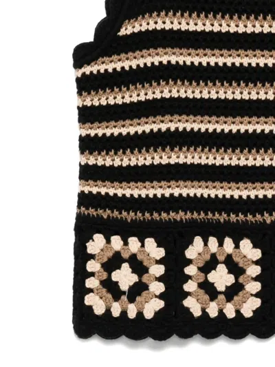 Rails Hazel Crochet Sweater Vest In Brown