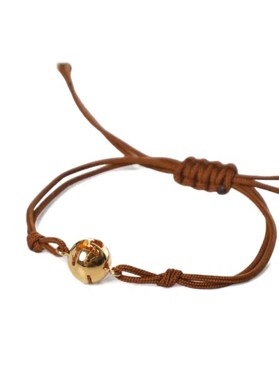 Fendi Sphera String Bracelet In Red