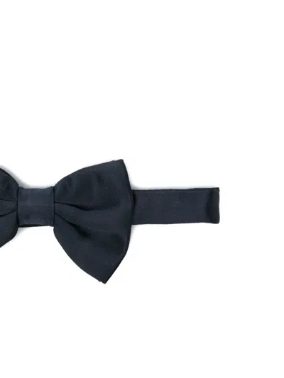 Corneliani Silk Bow Tie In Blue