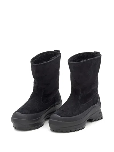 Diemme Round-toe Suede Boots In Black