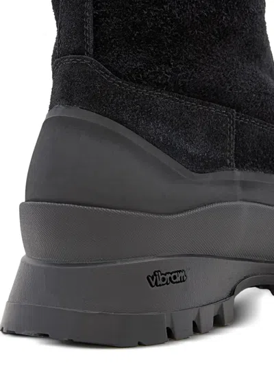 Diemme Round-toe Suede Boots In Black