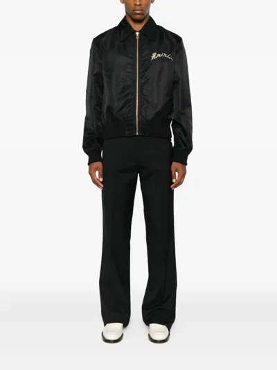 Amiri Embroidered Bomber Jacket In Black