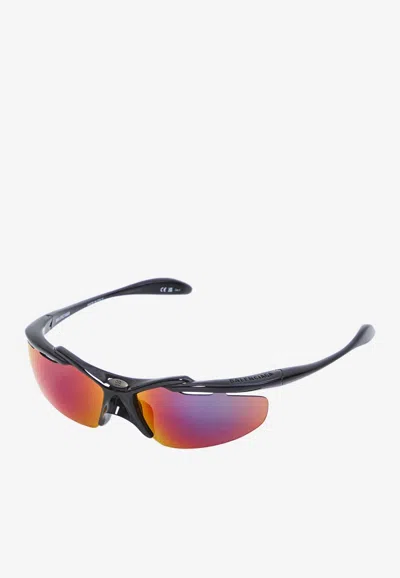 Balenciaga Turbo D-frame Sunglasses Iridescent Lenses In Multi