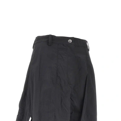 Jacquemus Relaxed Balloon Trousers Zipper Pockets In Black