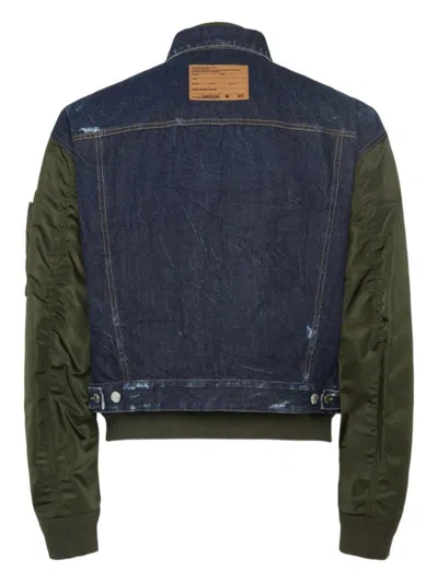 Dsquared2 Aviator Hybrid Bomber Navy Blue In Blue