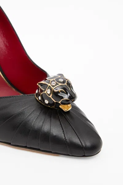 Valentino Garavani Panthea Goatskin Pumps 105mm Woman Black 39.5 In Black