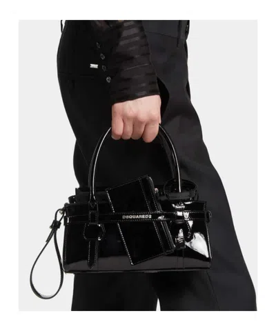 Dsquared2 Mini Handbag Featuring Detachable Strap In Black