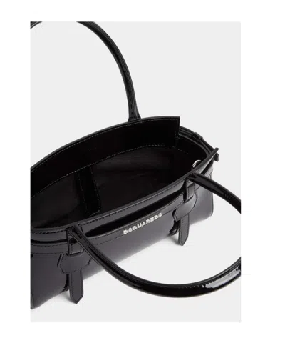 Dsquared2 Mini Handbag Featuring Detachable Strap In Black
