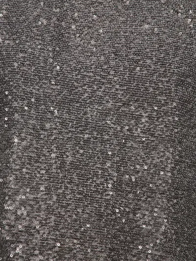 Herno Sequin-embellished Drawstring Top In Gray